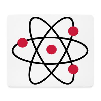 Atom - Mousepad (Querformat) - Weiß - Vorne