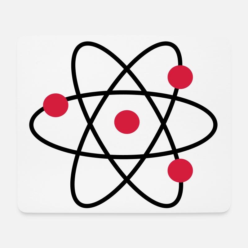 atom - Mouse Pad (horizontal) - white