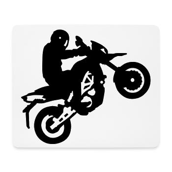 Motorrad - Mousepad (Querformat) - Weiß - Vorne