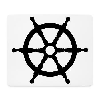 steuerrad - Tapis de souris (format paysage) - blanc - Devant