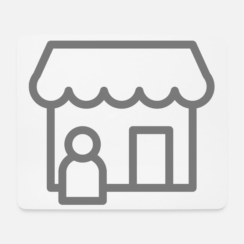 shop Einkaufsladen - Mousepad (Querformat) - Weiß