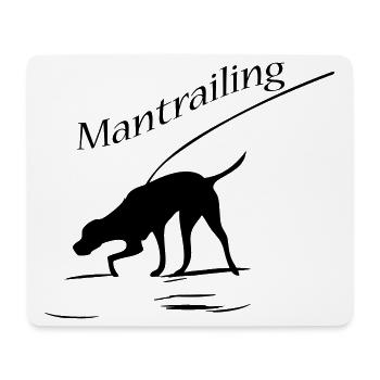 Mantrailing - Mousepad (Querformat) - Weiß - Vorne