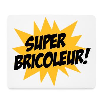Super Bricoleur ! - Tapis de souris (format paysage) - blanc - Devant