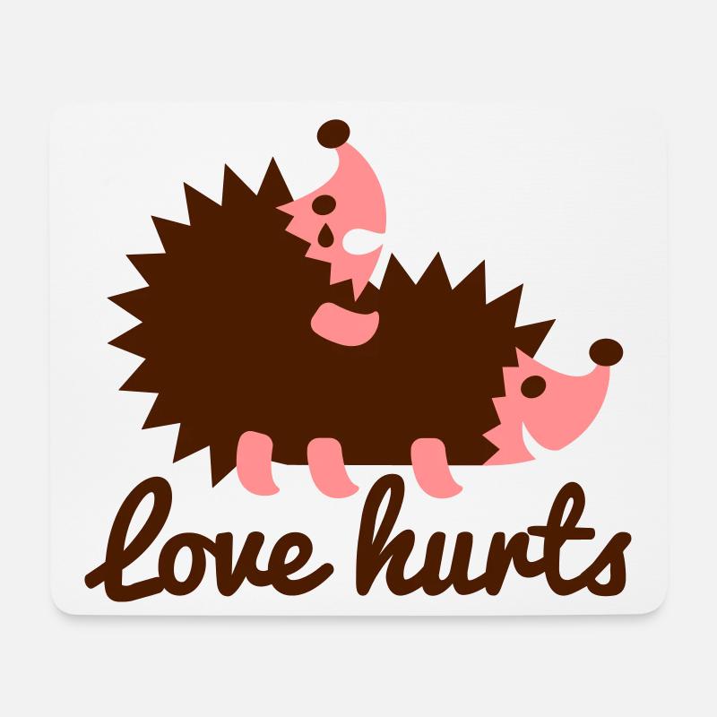 Love Hurts - Mouse Pad (horizontal) - white