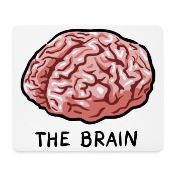 THE BRAIN - Mousepad (Querformat) - Weiß - Vorne