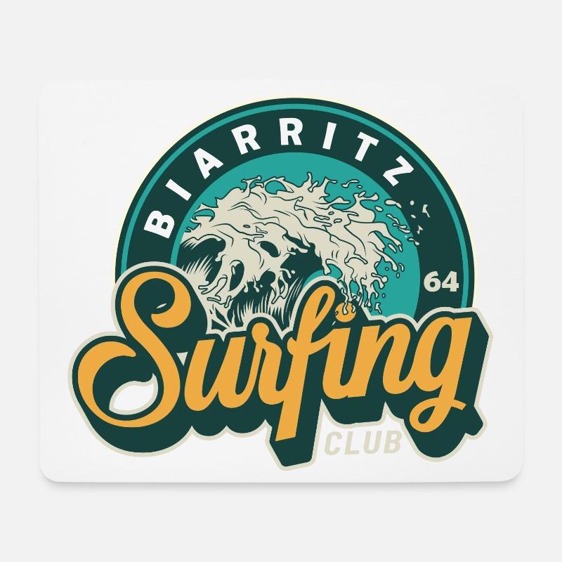 Biarritz Surfing Club - Mousepad (Querformat) - Weiß