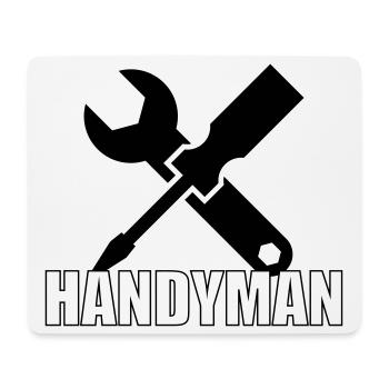 Handwerker 🔨 - Mousepad (Querformat) - Weiß - Vorne