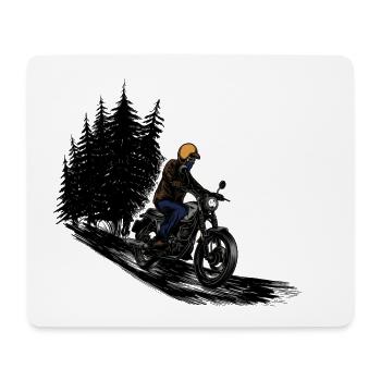 Motorwear Rider Forest - Mouse Pad (horizontal) - white - Front