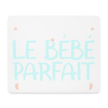 Et dieu créa le bébé parfait body mignon naissance - Tapis de souris (format paysage) - blanc - Devant