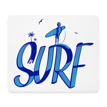 Surfen, Surfen, Surfen - Mousepad (Querformat) - Weiß - Vorne