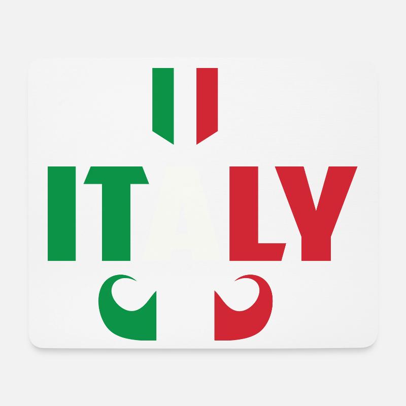 Italien Hipster - Mousepad (Querformat) - Weiß