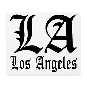 Los Angeles LA - Mouse Pad (horizontal) - white - Front