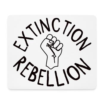Extinction Rebellion Faust - Mousepad (Querformat) - Weiß - Vorne