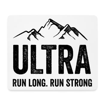 Ultra Running - Run Long. Courez fort. - Tapis de souris (format paysage) - blanc - Devant