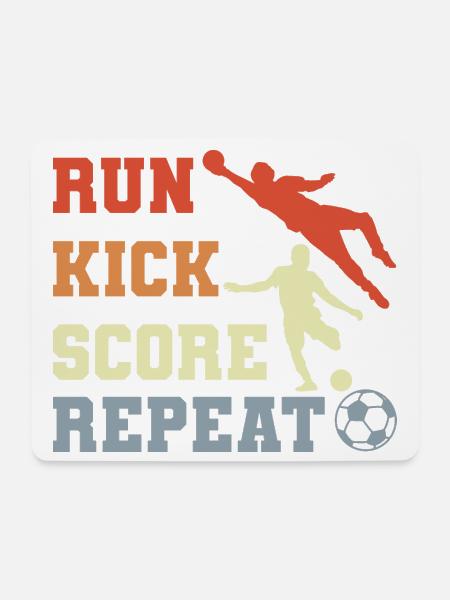 Fußballspieler Routine - Mousepad (Querformat) - Weiß