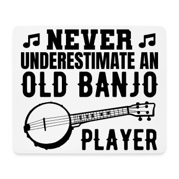 Banjo Grandpa - Mouse Pad (horizontal) - white - Front