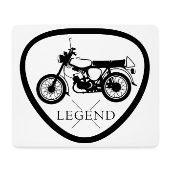 legend simson s50 s51 Symbol DDR Nostalgie icon - Mousepad (Querformat) - Weiß - Vorne
