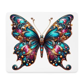 Schmetterling - Mousepad (Querformat) - Weiß - Vorne