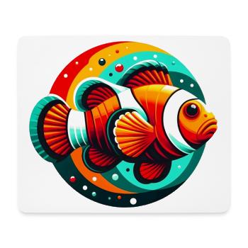 Clownfish - Mouse Pad (horizontal) - white - Front