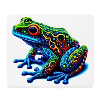 Frosch - Mousepad (Querformat) - Weiß - Vorne