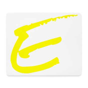 Buchstabe E - Mousepad (Querformat) - Weiß - Vorne