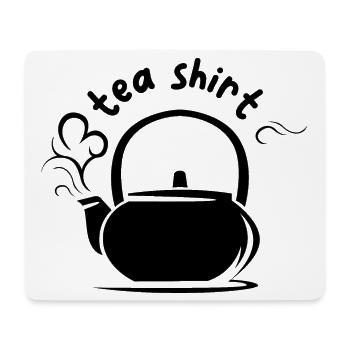 tea shirt Kanne Symbol lustige Sprüche comic icon - Mousepad (Querformat) - Weiß - Vorne