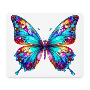 Butterfly - Mouse Pad (horizontal) - white - Front