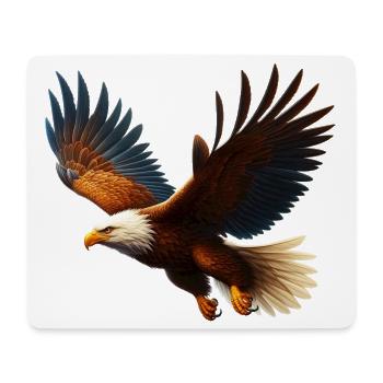 Adler - Mousepad (Querformat) - Weiß - Vorne