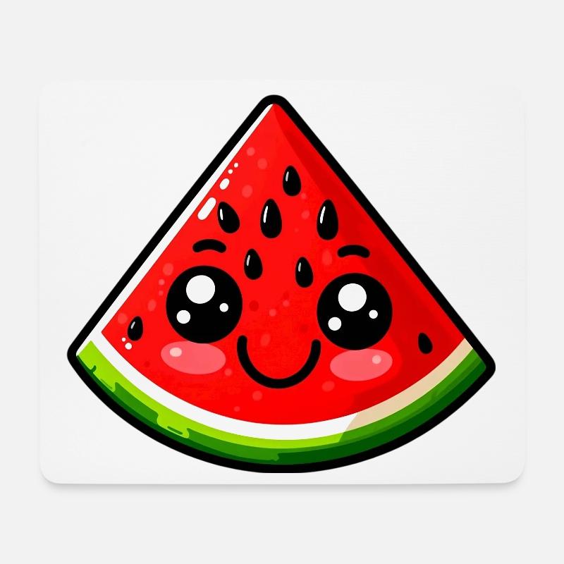 Wassermelone Wassermelonen - Mousepad (Querformat) - Weiß