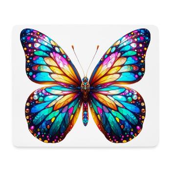Butterfly - Mouse Pad (horizontal) - white - Front