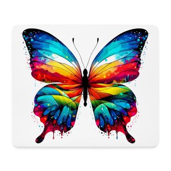 Papillon - Tapis de souris (format paysage) - blanc - Devant