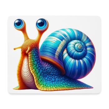 Snail - Mouse Pad (horizontal) - white - Front