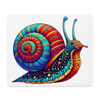 Snail - Mouse Pad (horizontal) - white - Front