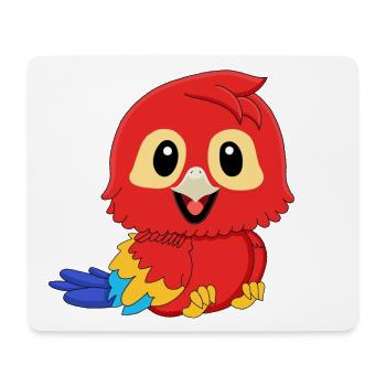 Parrot Red Macaw - Mouse Pad (horizontal) - white - Front