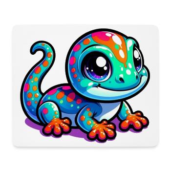 Gecko - Mousepad (Querformat) - Weiß - Vorne