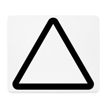 Construction Site, Warning Sign Template, Danger Warning - Mouse Pad (horizontal) - white - Front
