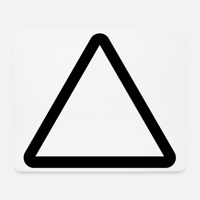 Baustelle, Warnschild Vorlage, Danger Warning - Mousepad (Querformat) - Weiß
