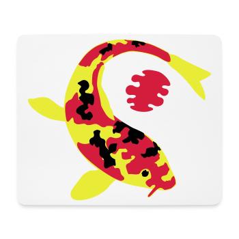 Abstract fish in bright colors - Mouse Pad (horizontal) - white - Front