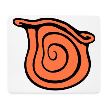 coquille d’escargot escargot insecte maison spirale cool - Tapis de souris (format paysage) - blanc - Devant