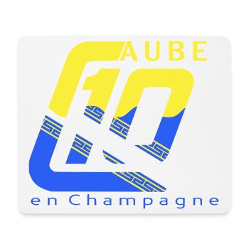 Logo 10 Aube - Tapis de souris (format paysage) - blanc - Devant