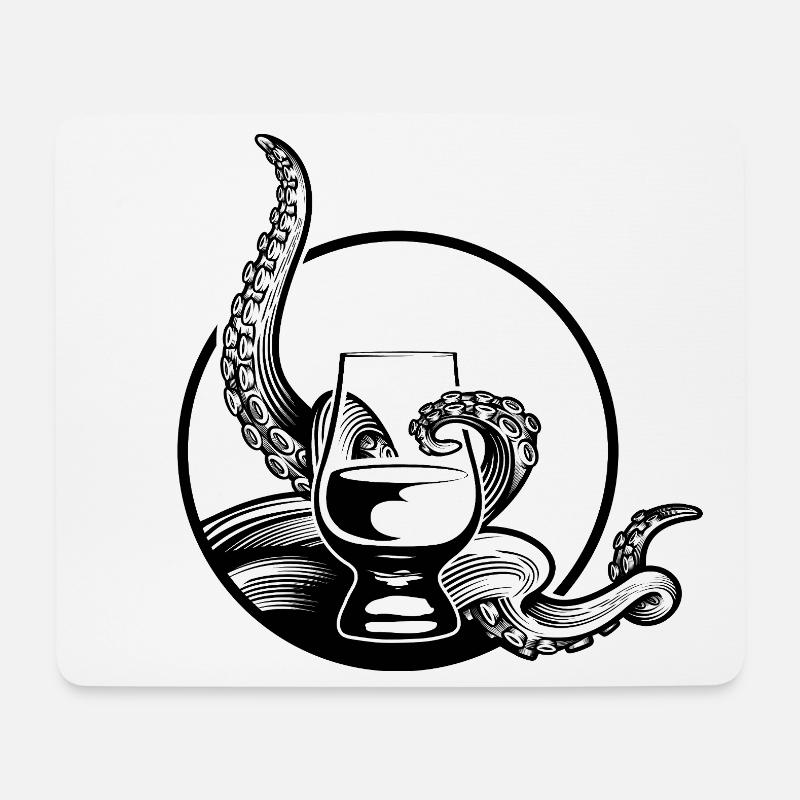 Tentacles away from my dram! - Mouse Pad (horizontal) - white