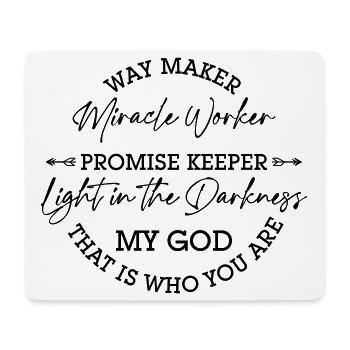 waymaker - Mouse Pad (horizontal) - white - Front