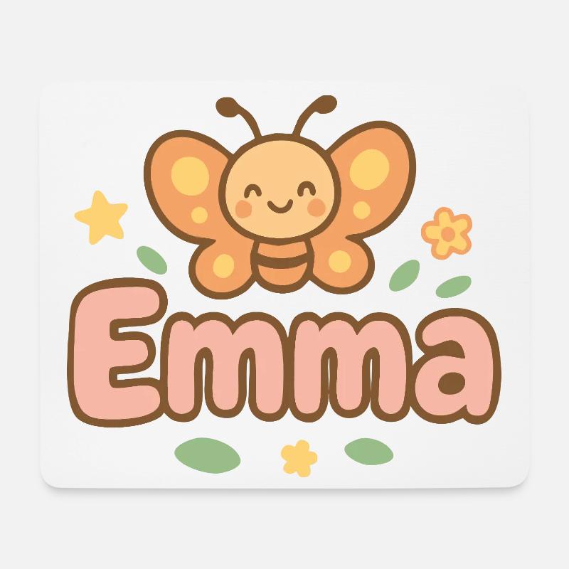 Emma - Mousepad (Querformat) - Weiß