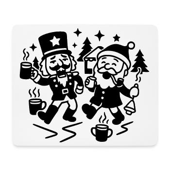 Weihnachtsmarkt Weihnachtsfeier - Mousepad (Querformat) - Weiß - Vorne