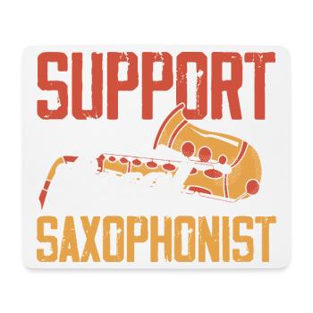 Soutenez votre saxophoniste local Jazz - Tapis de souris (format paysage) - blanc - Devant