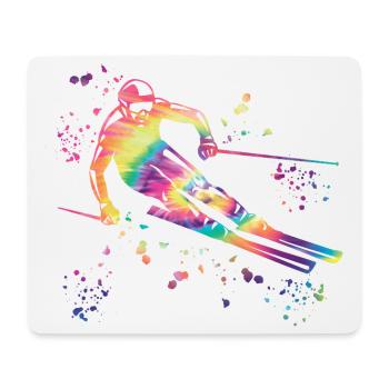 Alpine skiing Winter sports Nordic skiing - Mouse Pad (horizontal) - white - Front