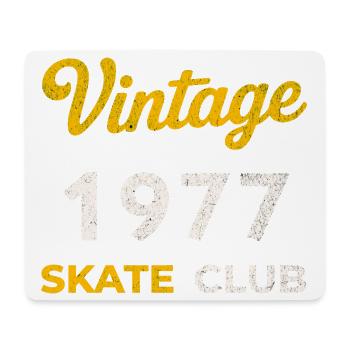 Vintage 1977 Skate Club Retro Geburtsjahr Geschenk - Mousepad (Querformat) - Weiß - Vorne