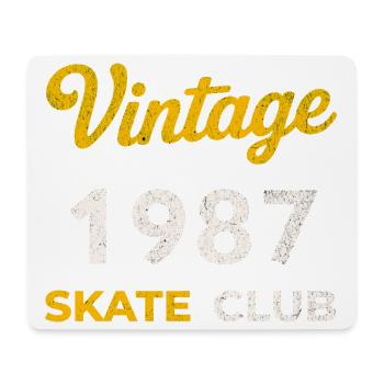 Vintage 1987 Skate Club Retro Birth Year Gift - Mouse Pad (horizontal) - white - Front