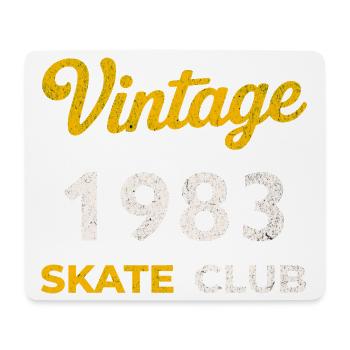 Vintage 1983 Skate Club Retro Birth Year Gift - Mouse Pad (horizontal) - white - Front