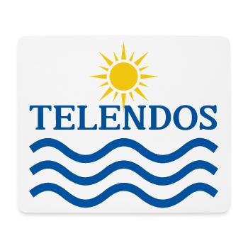 Telendos Island Sonnenwellen - Mousepad (Querformat) - Weiß - Vorne